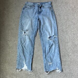 Distressed Light Blue Women's Jeans